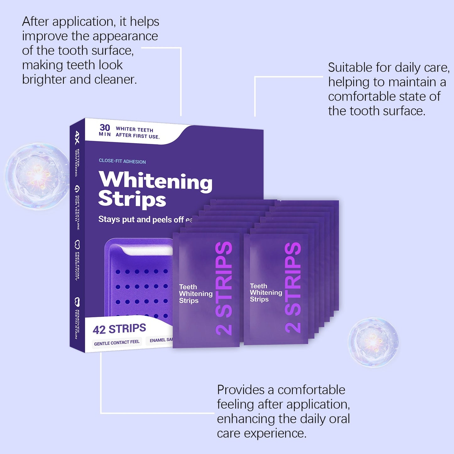 PurplePearl Teeth Whitening Strips