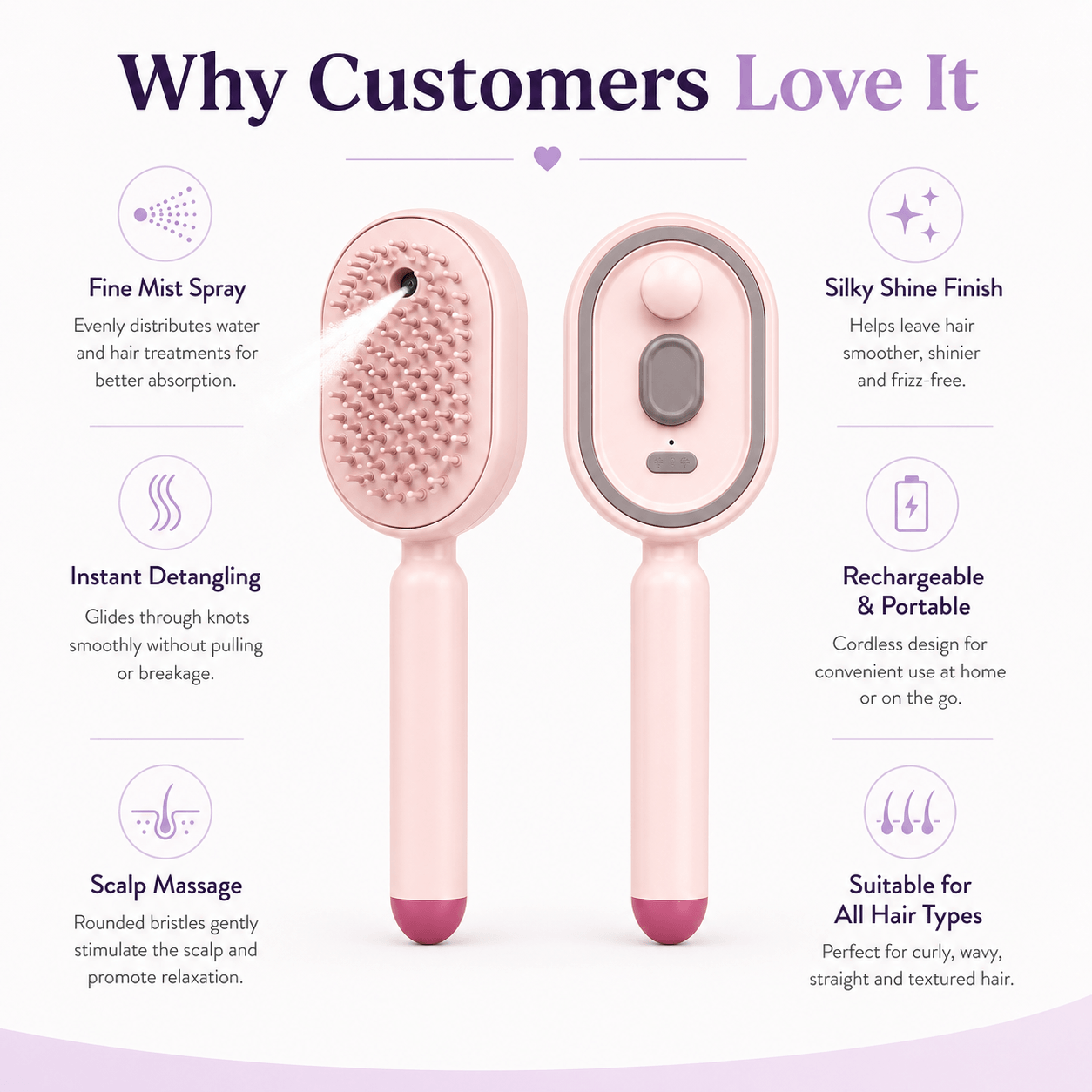 SilkMist™ Hair Brush