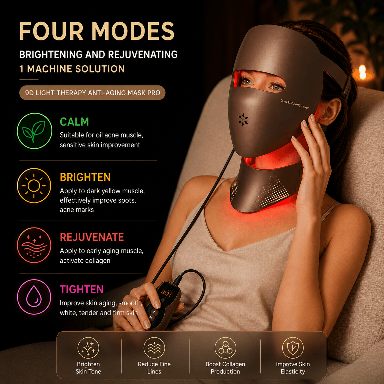 Lumina™ LED Face & Neck Therapy Mask